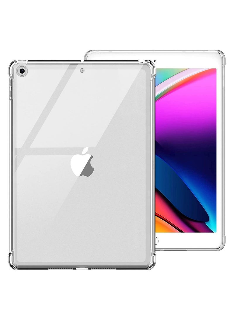 SmartGrist Case for iPad 9th/8th/7th Generation iPad 10.2 Case 2021&2020&2019, Frosted Transparent Clear Shockproof TPU Protective Case - Image 1