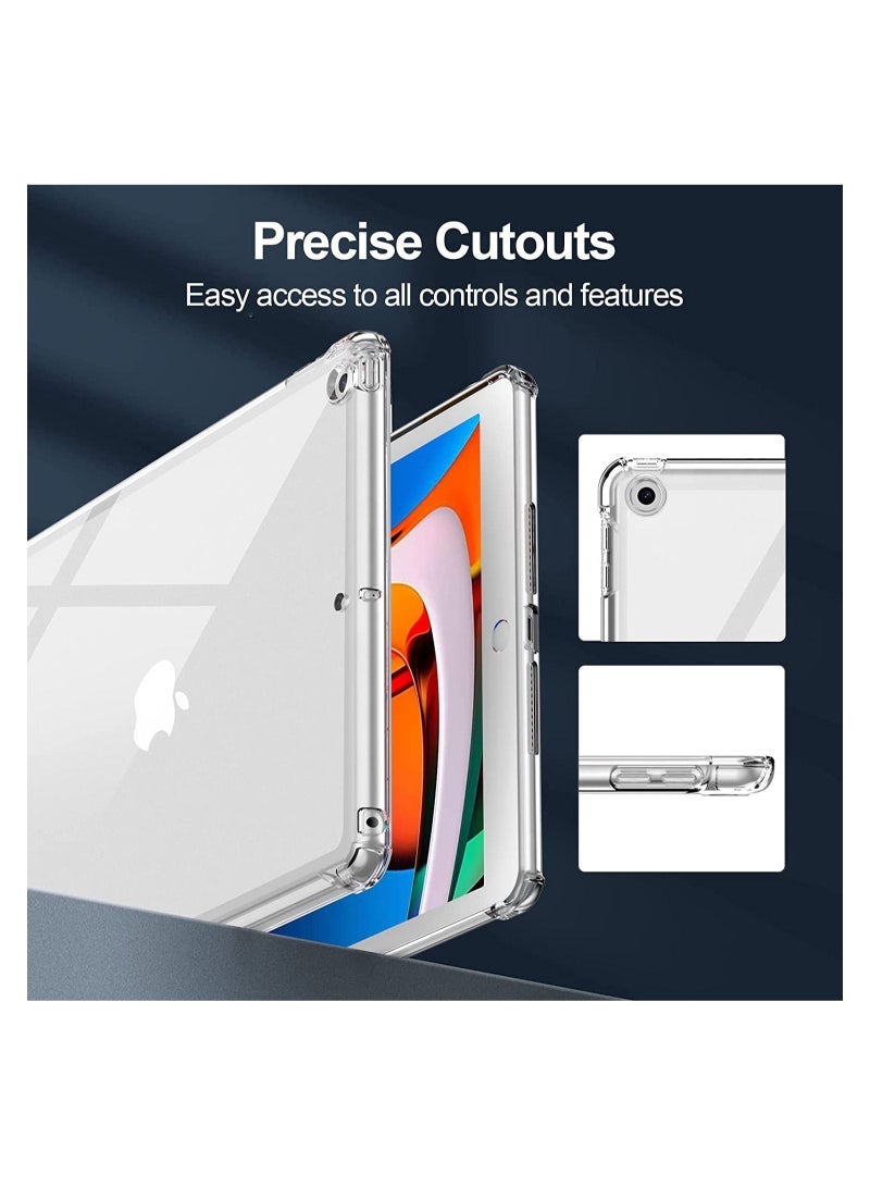 SmartGrist Case for iPad 9th/8th/7th Generation iPad 10.2 Case 2021&2020&2019, Frosted Transparent Clear Shockproof TPU Protective Case - Image 2