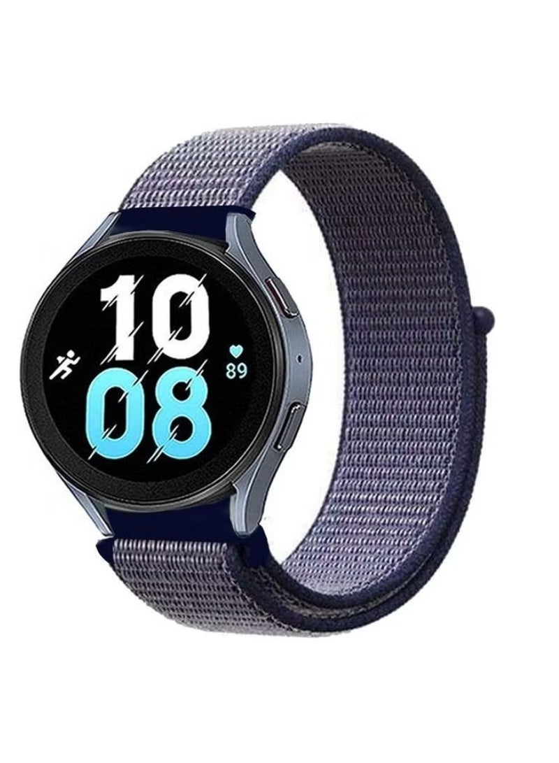 vesus Samsung Galaxy Watch 5 / Galaxy Watch 5 Pro Band Nylon Loop Replacement Strap 20mm Compatible with Galaxy Watch5 (44mm/40mm) Galaxy Watch5 Pro (45mm) Purple/Blue