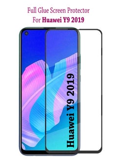 Huawei Y9 2019 Screen Protector | Tempered Glass Screen Protector Full HD Quality With Anti-Scratch Edge to Edge Coverage Including Easy Installation Kit - Black