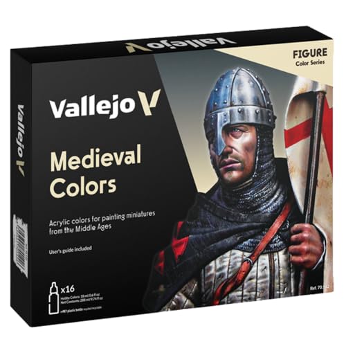 Vallejo - Model Color Medieval Colors Set | Modeling Acrylic Paints | 16 Bottles x 18 ml (0.60 fl.oz.) - Image 2