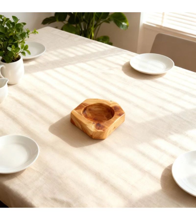 Wooden Creative Ashtray Irregular Style Home Use 4.33 5.51in Anti Scald Durable - Image 2
