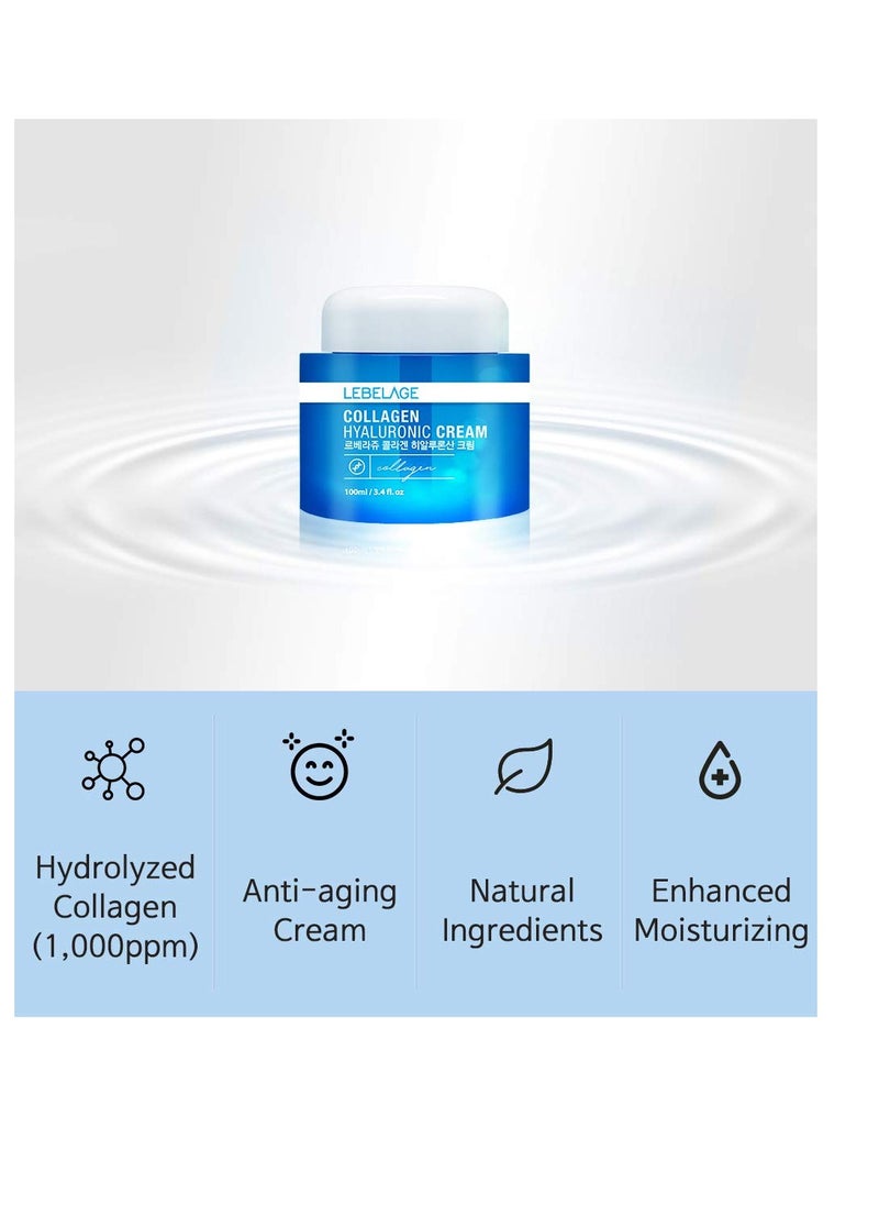 Lebelage Collagen Hyaluronic Cream 100ml_Korean Cosmetic  - Image 2