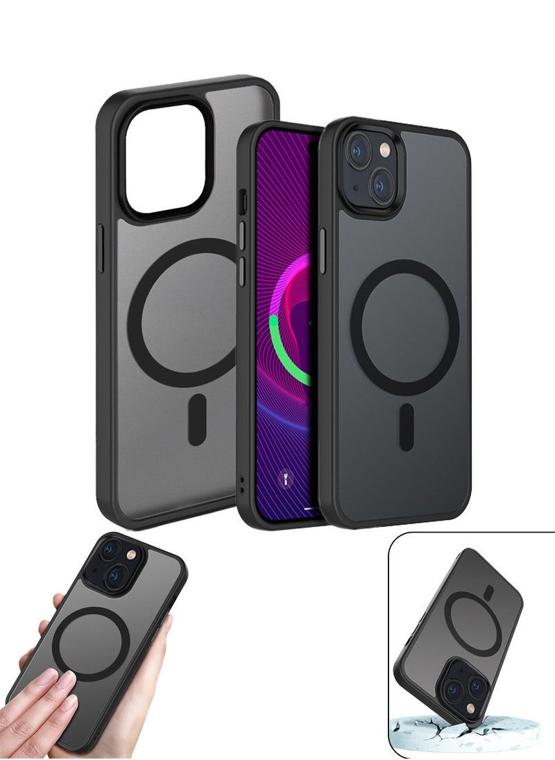 Generic iPhone 14 Plus Magnetic Shockproof Case Durable Full-Coverage Protective Shell,iPhone 14 Plus MagSafe Case.  - Image 1