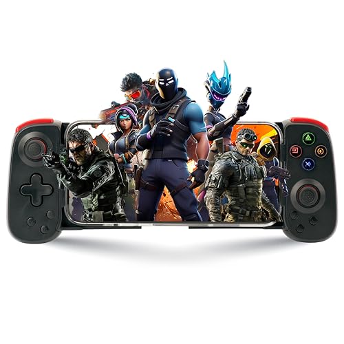 NITHO Wireless Mobile Gaming Controller for iOS & Android Phones, PC, Tablets, Switch | Adjustable Size, Turbo, RGB LED lights, Gamepad for Cloud Gaming, PS Remote Play, Arcade MFI Games - Image 1