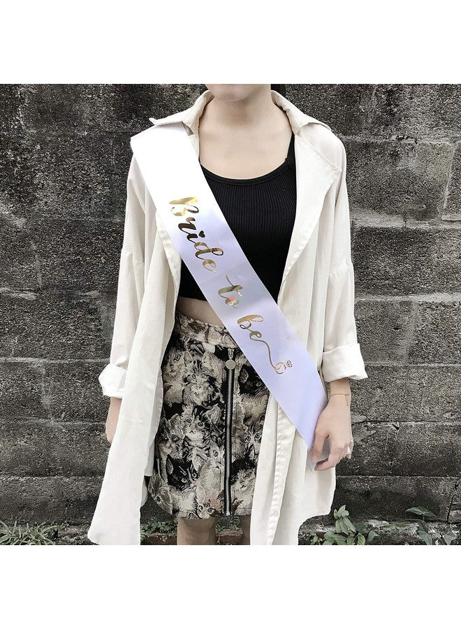 Dadam Bride to Be Sash - White, One Size - Bridal Shower, Wedding, Bachelorette Party, Engagement Decoration - Image 2
