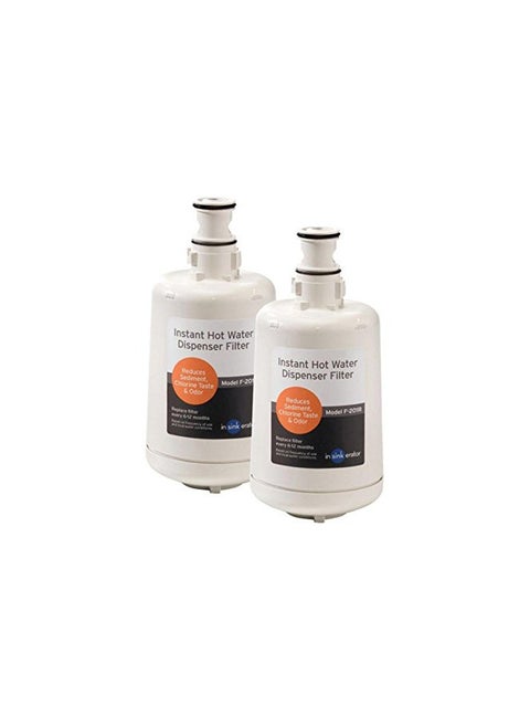 InSinkErator F-201R Replacment Water Filter Cartridges, 2 Count (Pack of 1), White, 2 Pack
