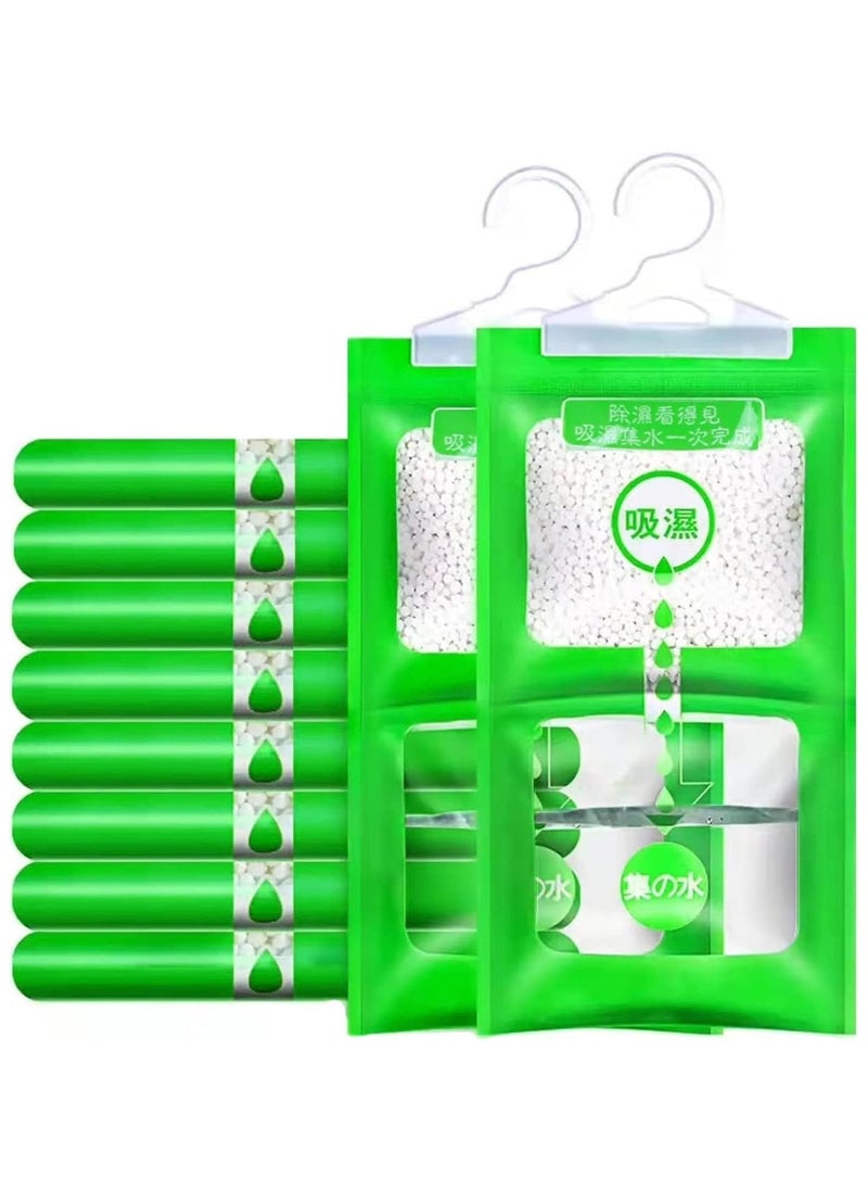 MahMir MahMir® Moisture Absorber and Odor Eliminator Hanging Bags to Rid Damp in Closet, Safe, Cars, Wardrobes, Basement, Gym Bag| Humidity Bags for Closet and wardrobes - Pack of 10 (120 gms each)  - Image 1