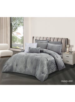 Comforter Set With Soft Silky Jacquard Fabric And A Modern And Distinctive Pattern That Satisfies All Tastes 8 Pieces King Size