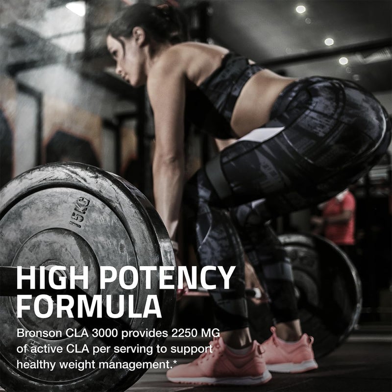 Bronson CLA 3000 Extra High Potency Supports Healthy Weight Management Lean Muscle Mass NonStimulating Conjugated Linoleic Acid 90 Softgels - Image 4