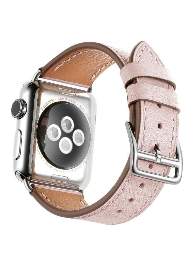NIBEMINENT Replacement Band For Apple Watch Series 1/2/3/4 44/42 mm Light Pink - Image 2
