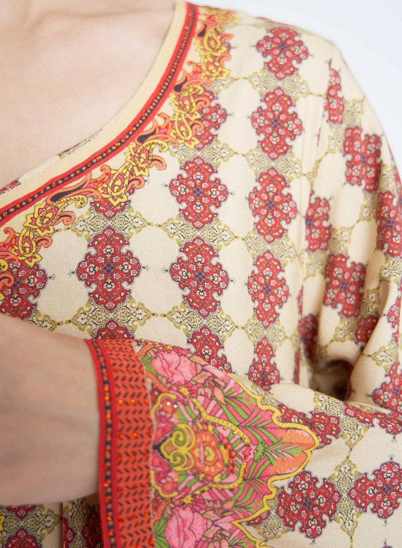 كشخة جلابية بطبعة رقمية من الرايون - Image 5