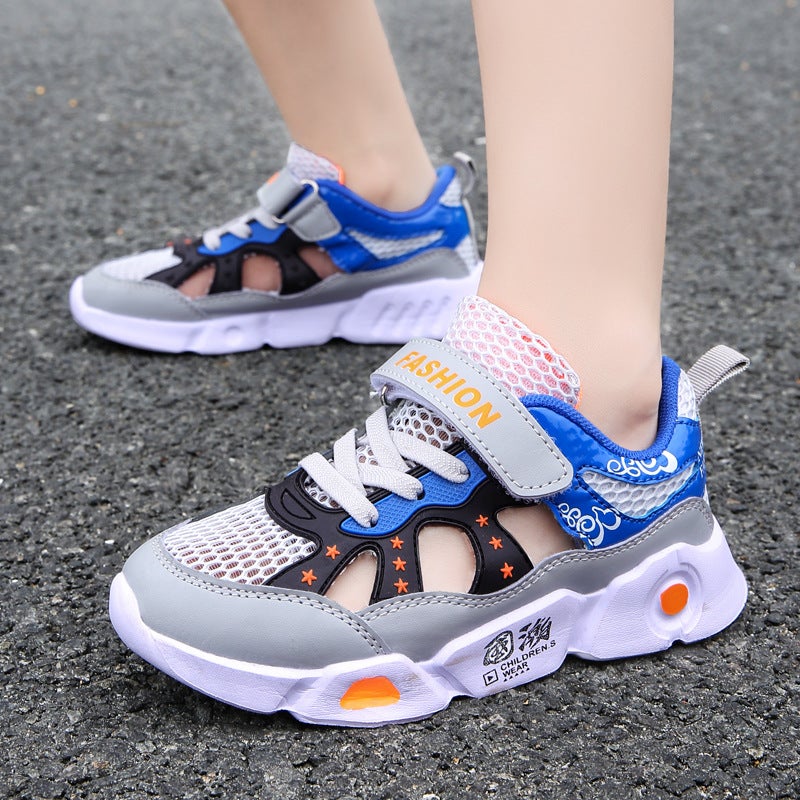 821 children''s frame shoes summer children''s shoes hollow breathable mesh shoes casual hole shoes boys running sneaker - Image 4