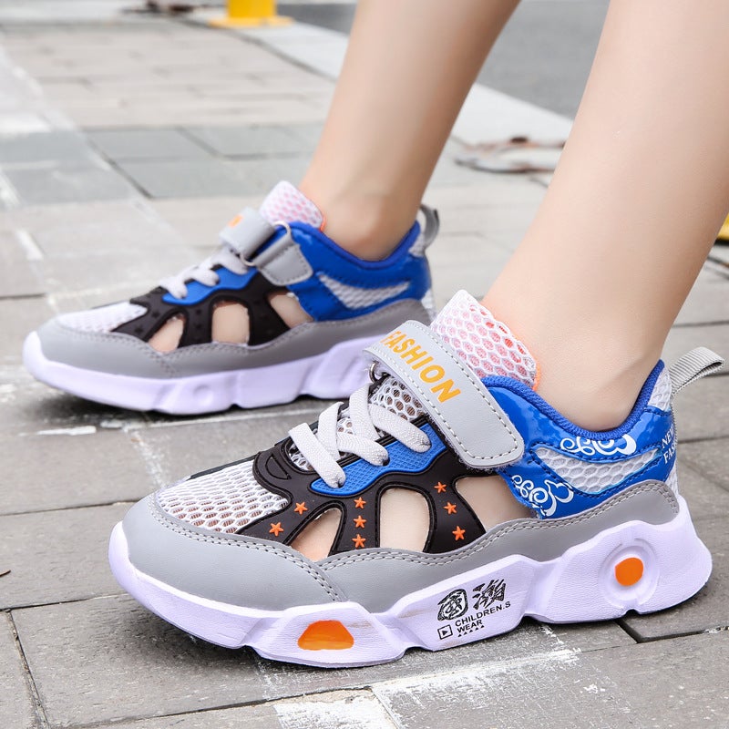 821 children''s frame shoes summer children''s shoes hollow breathable mesh shoes casual hole shoes boys running sneaker - Image 5