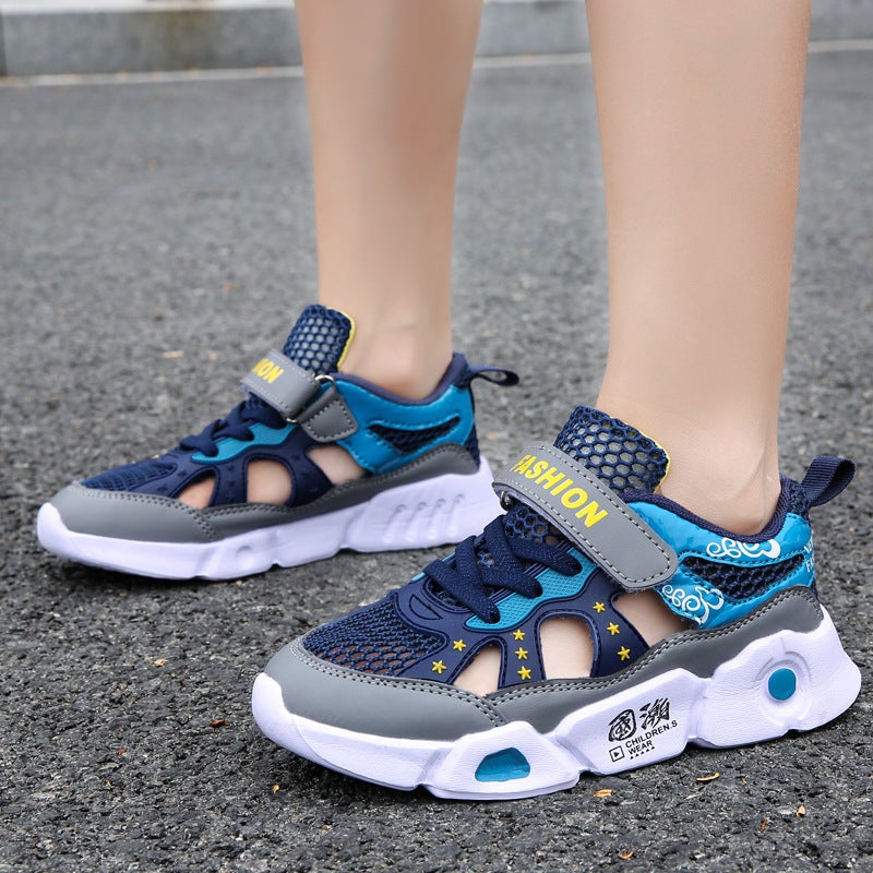 821 children''s frame shoes summer children''s shoes hollow breathable mesh shoes casual hole shoes boys running sneaker - Image 3