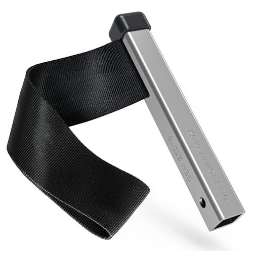 Buhobha Adjustable 12 Drive Strap Wrench with AntiSlip Nylon Belt Universal for Car Motorcycle Semi Truck Small Engine Oil Filter Removal - Image 1