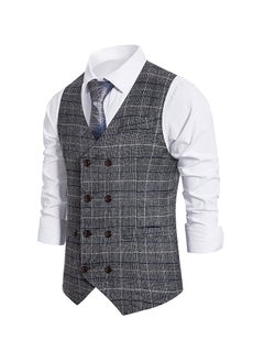 KUYING New Fashionable Herringbone Patterned Suit Vest  - Image 2