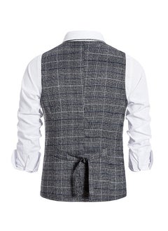 KUYING New Fashionable Herringbone Patterned Suit Vest  - Image 3