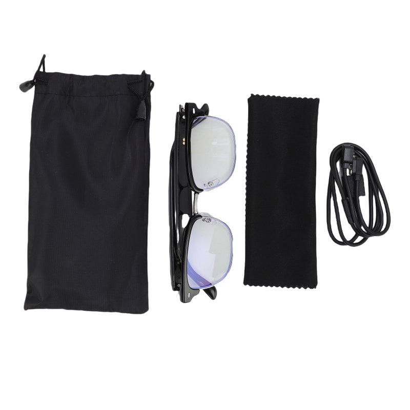Translation Glasses Wireless Bluetooth 144 Languages AI Smart Glasses Fashion Design Semi Transparent - Image 1