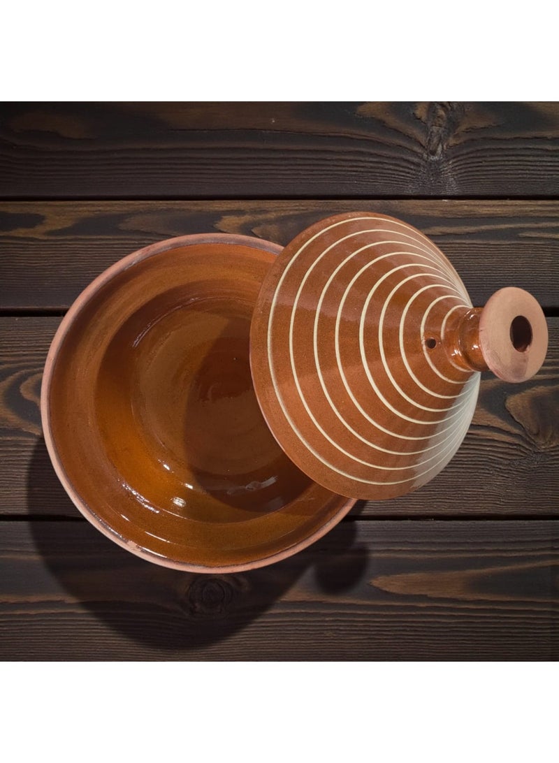 كلور زون بوتري وعاء فخار وبورسلين موديل مغربي مقاس 30 سم - Image 3