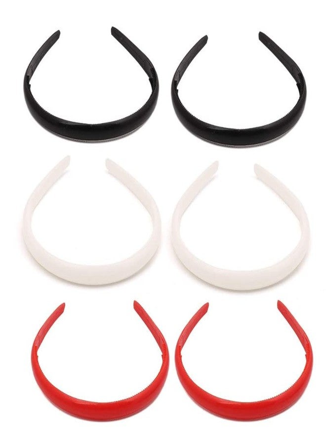 Big Box Stylish Plastic Teeth Headbands for Women Multicolors Non-slip Tooth Comb Headbands Hair Hoops Soft Hair Accessories (Pack of 6) - Image 4