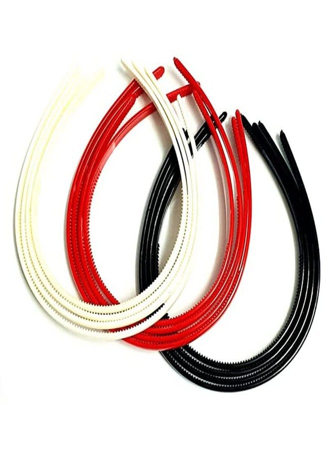 Big Box Stylish Plastic Teeth Headbands for Women Multicolors Non-slip Tooth Comb Headbands Hair Hoops Soft Hair Accessories (Pack of 6) - Image 2