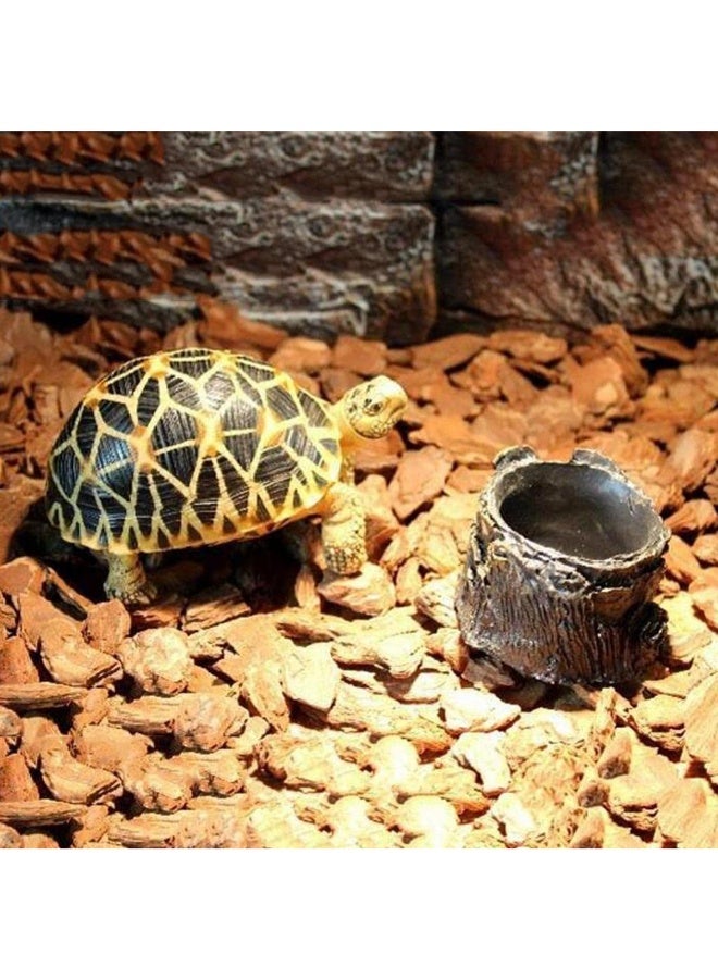 Reptile Feeding Bowl Food Water Resin Dish Pet Vivarium Tortoise Gecko - NS-84 - Image 3