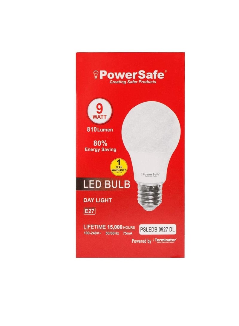 PowerSafe Energy Saving 9W LED Bulb 810 Lumen Day Light E27 Holder with Surge Protection Pack of 10 - Image 3