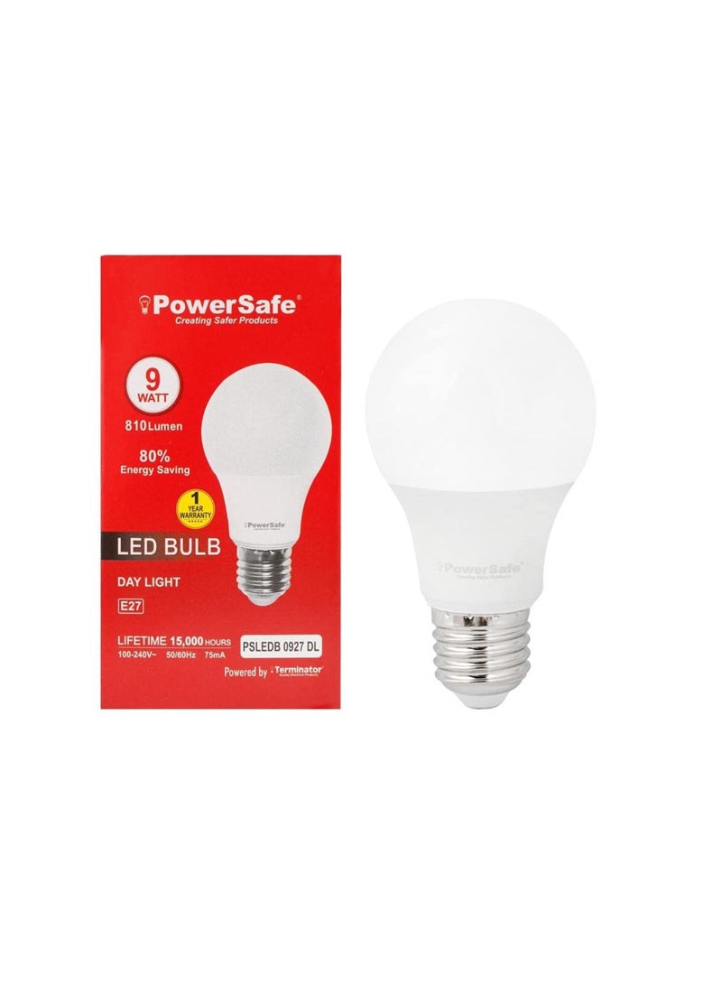 PowerSafe Energy Saving 9W LED Bulb 810 Lumen Day Light E27 Holder with Surge Protection Pack of 10 - Image 2