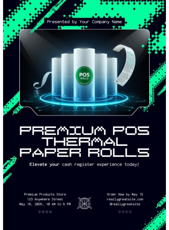 MADIBA POS THERMAL PAPER ROLL  5 ROLLS PER SHRINK - Image 3