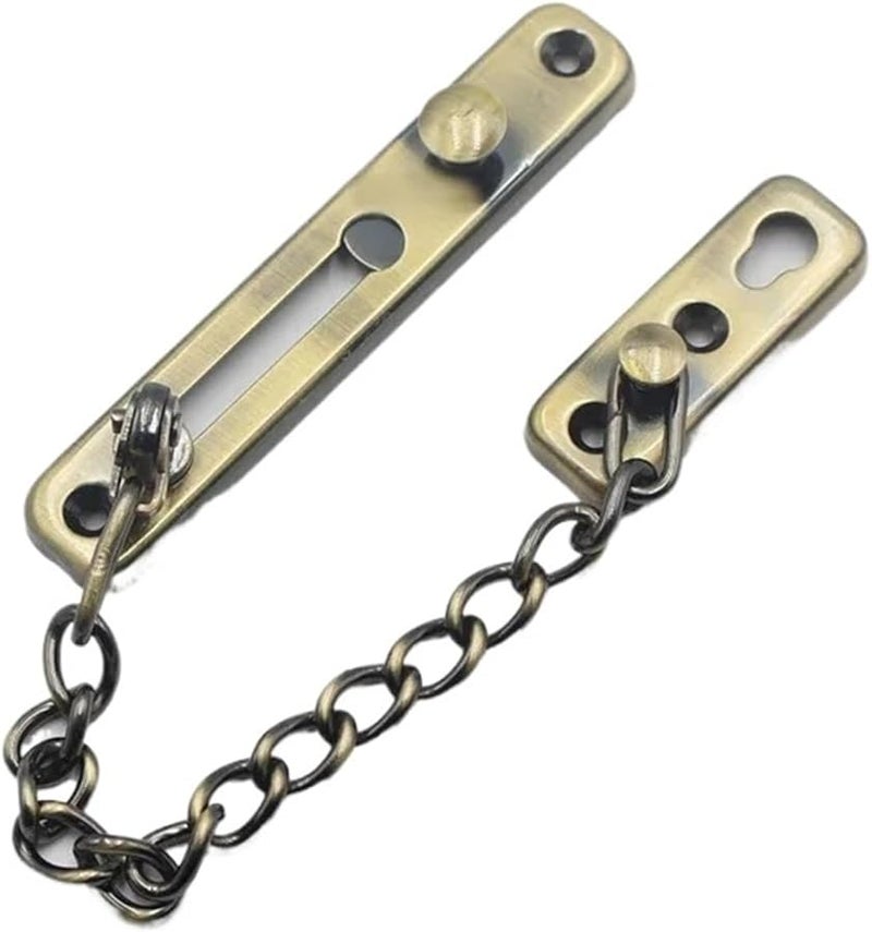 قفل باب ضغطي ثقيل مقاوم للسرقة من الفولاذ المقاوم للصدأ، حارس أمني باللونين الأسود والأبيض - Image 2