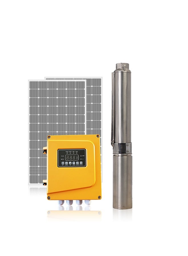 Maxima Solar Water Pump SPW1-14P-X-1.2K AC/DC High-Efficiency Submersible Pump with MPPT Controller for Irrigation, Wells, Farms & Off-Grid Water Supply - Image 1