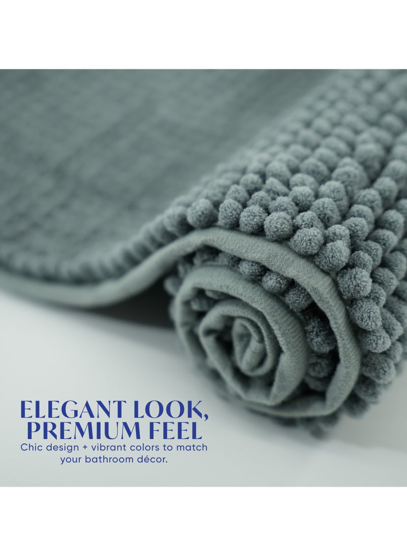 DIVEENAS Diveena's Non-Slip Bathroom Mat – 50x70cm Super Soft Microfiber Bath Mat, Quick-Dry & Machine Washable Bath Rug for Bathroom or Powder Room & Home | Petrol - Image 4