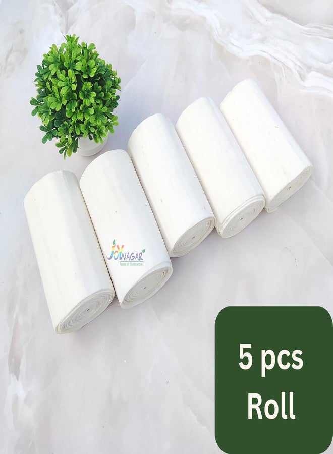JOYNAGAR Sola Wood Paper Roll Sheet for Artificial Flower Making Papersheet For Crafts 12 cm x 300 cm | 5 Pcs | DIY Craft Paper for Home Decor, Student School Project - Image 4