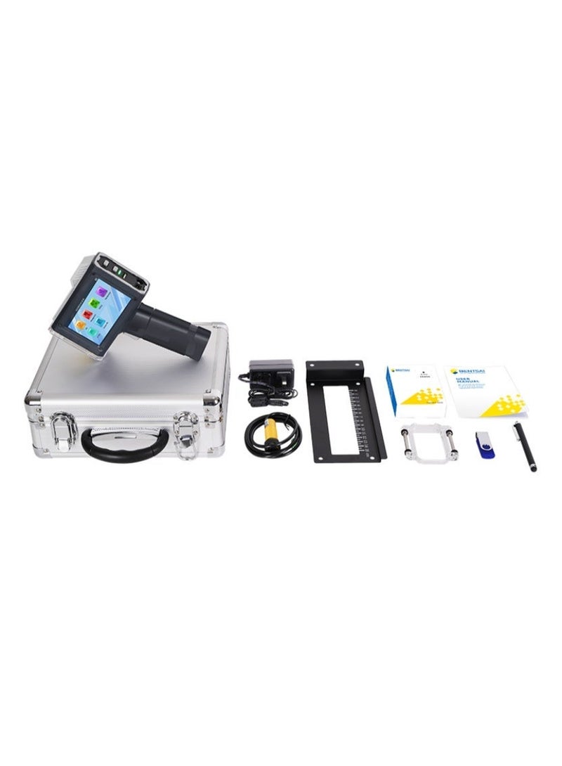 بنتساي طابعة BENTSAI BT-HH6210B المحمولة النافثة للحبر (تتضمن خرطوشة) رأس طباعة 1 بوصة، وحدة ترميز التاريخ مع 42 مل من الحبر سريع الجفاف لرقم الدفعة وتاريخ انتهاء الصلاحية ورمز الاستجابة السريعة والباركود والشعار على أي سطح للاستخدام على خط النقل للطباعة التلقائية - Image 1