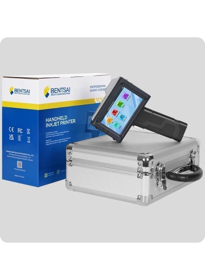 BENTSAI BT-HH6210B , 1 inch Rugged Handheld Inkjet Printer (Including cartridge)1 Inch Printhead Date Coder with 42ml Fast Dry Ink for Batch Number Expiry Date QR Code Barcode Logo on Any Surfaces to Use on Conveyor Line for Auto Print - Image 2