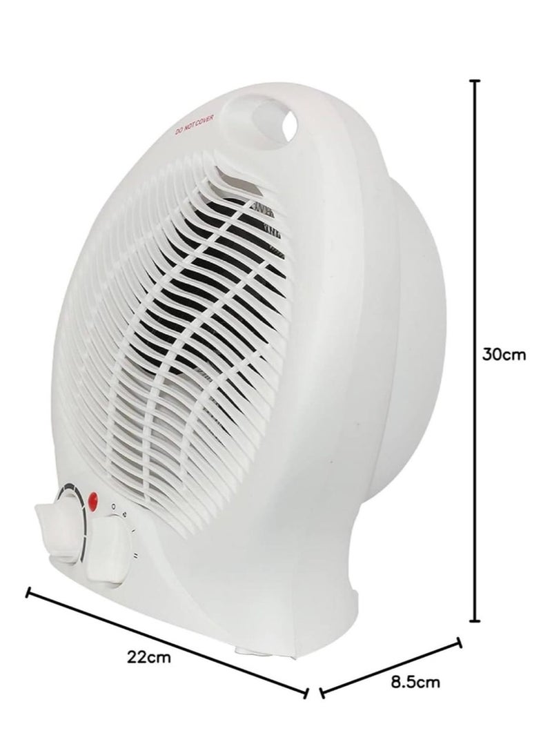 Portable Electric Fan Heater 2000W | Room Heater with 2 Temperature Settings, Fast Heating & Overheat Protection | Compact & Quiet Space Heater for Home, Office & Bedroom  - Image 4