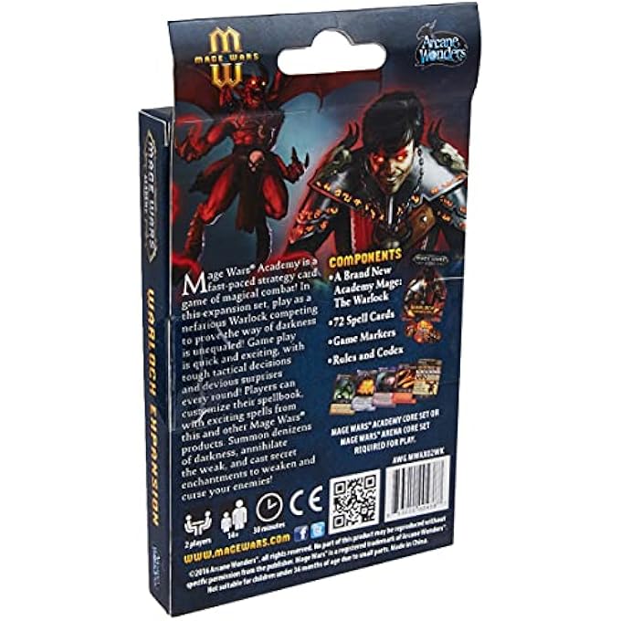 Arcane Wonders Mage Wars Academy Warlock Expansion Board Game - Image 3