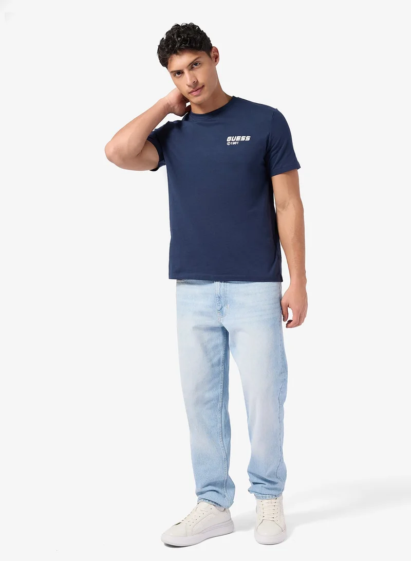 GUESS  Lauro Crew Neck Short Sleeve T-Shirt for Men | Best Price UAE