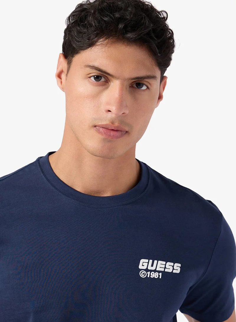 GUESS  Lauro Crew Neck Short Sleeve T-Shirt for Men | Best Price UAE