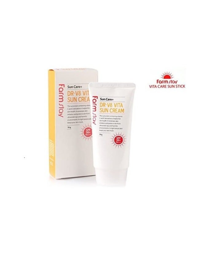 Sun Cream Dr-V8 Vita Sun care+ SPF50+ 70g