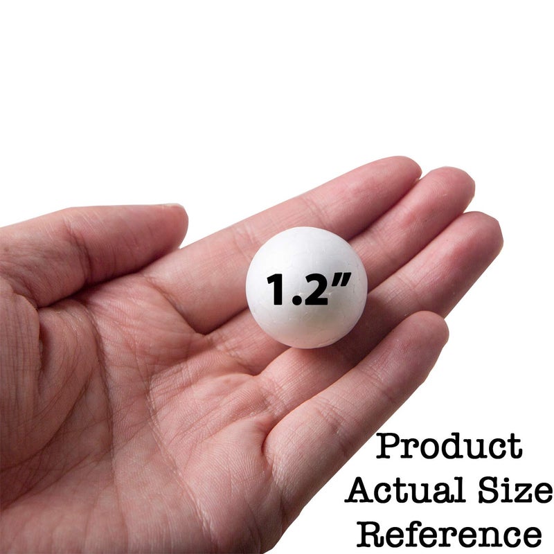 Bargain Paradise 240 Pack Foam Balls -Craft Foam Balls -Foam Craft Balls -Foam Balls for Arts and Crafts, DIY Craft for Home, School Craft Project -240 Bulk Foam Balls, 4 Sizes .8’’, 1.2’’, 1.6’’, 2’’ Inches - Image 5