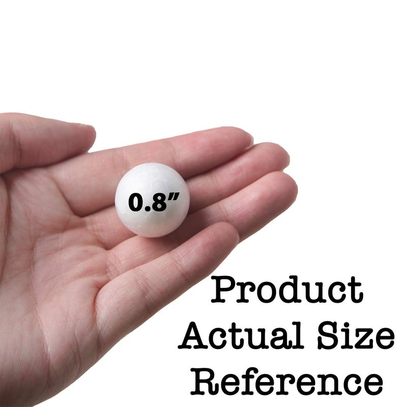 Bargain Paradise 240 Pack Foam Balls -Craft Foam Balls -Foam Craft Balls -Foam Balls for Arts and Crafts, DIY Craft for Home, School Craft Project -240 Bulk Foam Balls, 4 Sizes .8’’, 1.2’’, 1.6’’, 2’’ Inches - Image 4