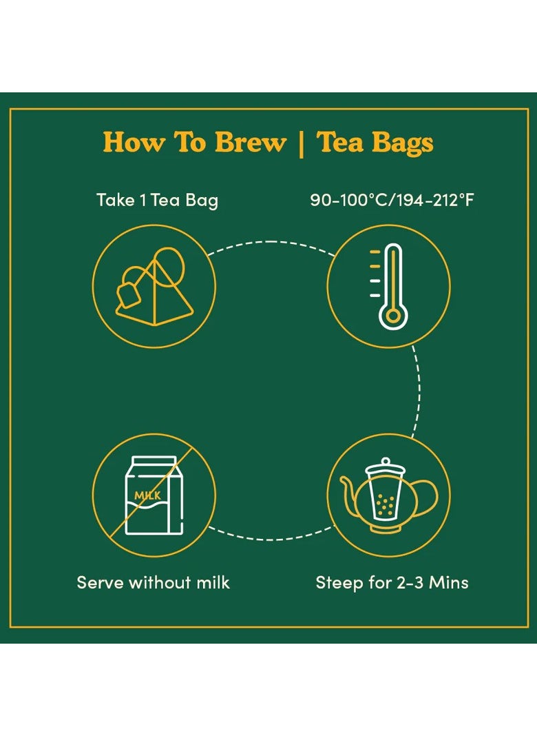 Vahdam Moringa Tulsi Green Tea 15 Teabags (30g)  - Image 4