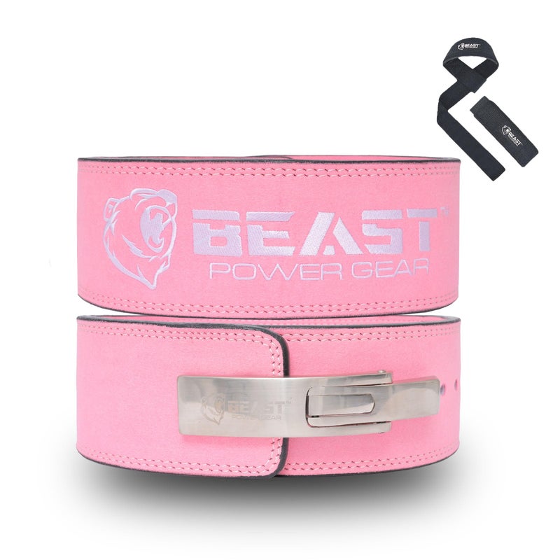 Beast Power Gear Weight Lifting Belt Lever Buckle 10MM 13MM Thick 4 Inches Free Strap Weightlifting Powerlifting Deadlifts Squats Men Women - Image 2