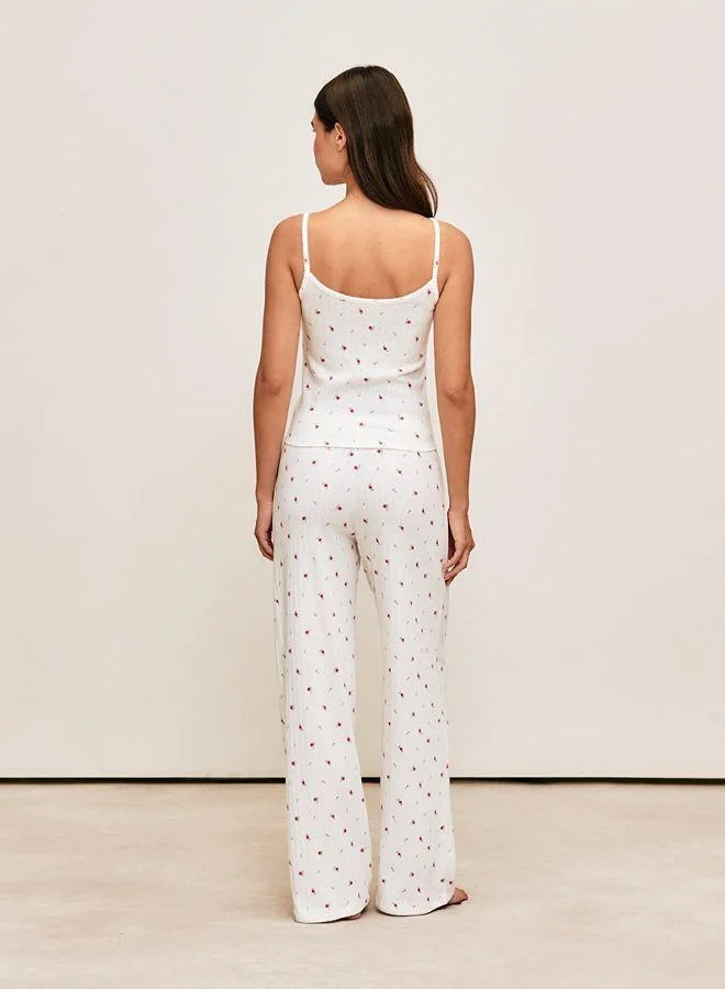 Undiz Flower printed lace pants