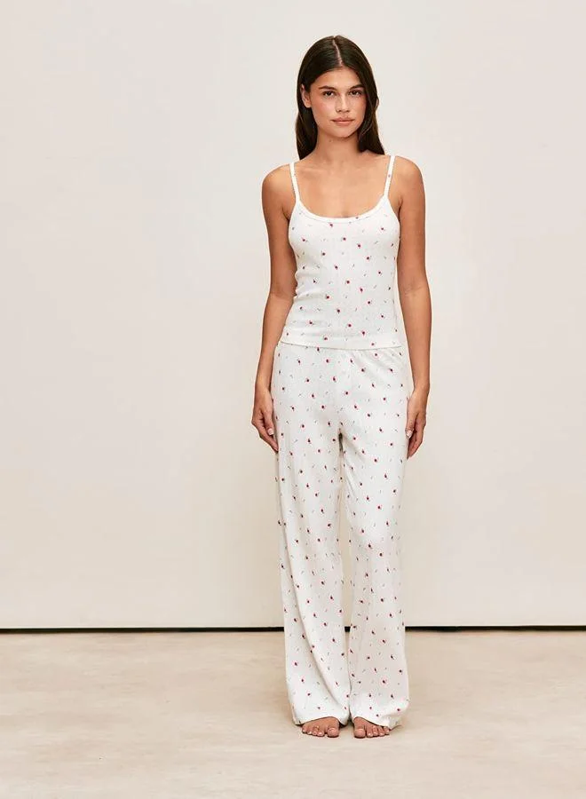 Undiz Flower printed lace pants