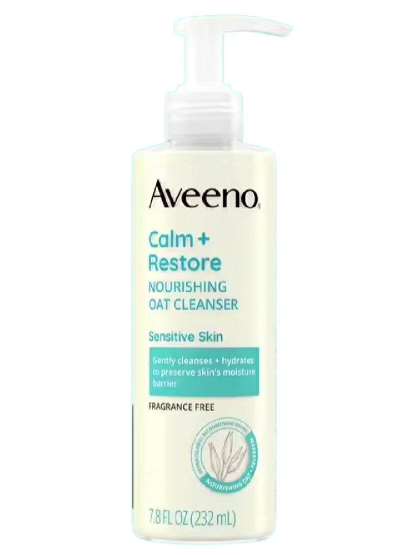 Aveeno Aveeno Calm + Restore Nourishing Oat Cleanser Sensitive Skin 7.8 fl oz (232 ml) - Image 1