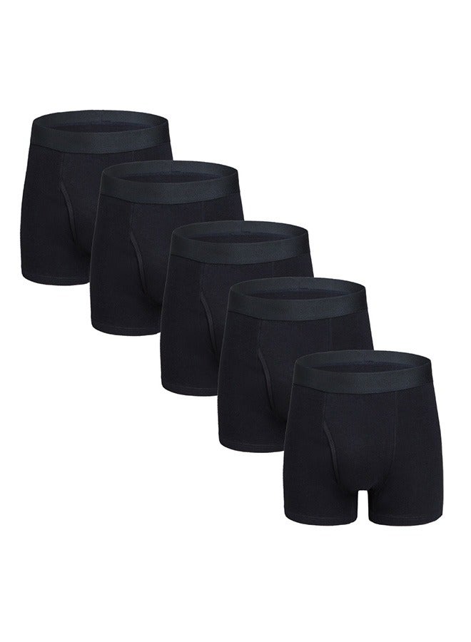Mens Boxer Shorts Soft Cotton Men Pack Breathable Mens Underwear Boxer Briefs - Image 1