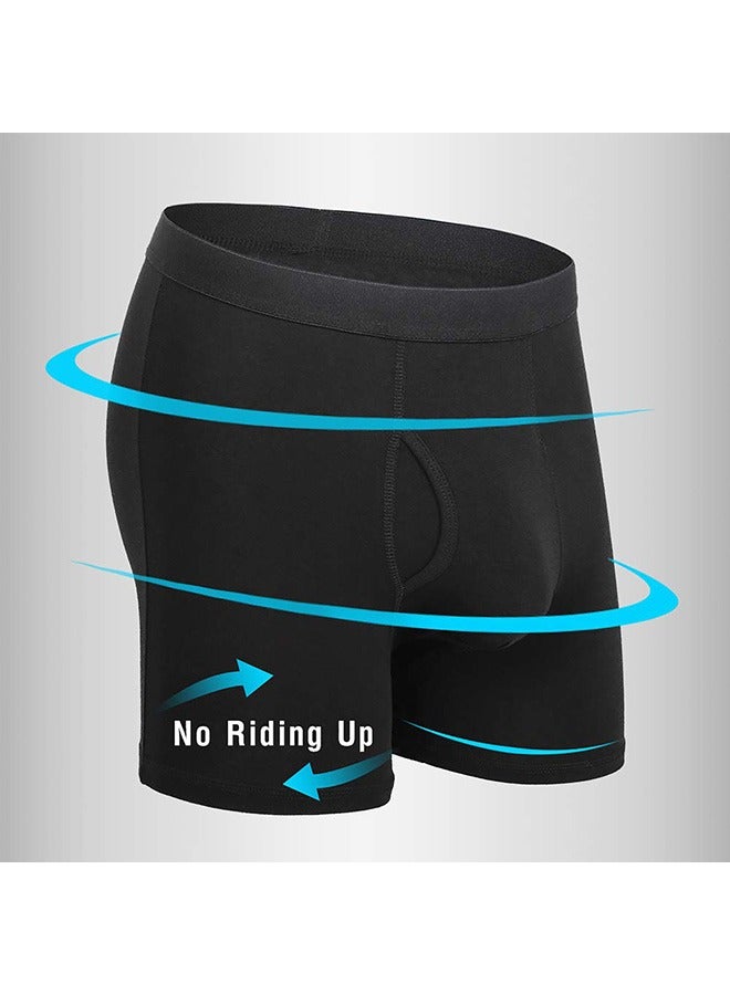 Mens Boxer Shorts Soft Cotton Men Pack Breathable Mens Underwear Boxer Briefs - Image 2
